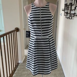 Black and white strip express dress new with tag.